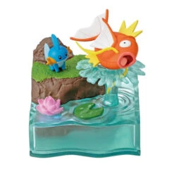 Magicarpe & Gobou POKEMON WORLD MINI Collection - Re-Ment
